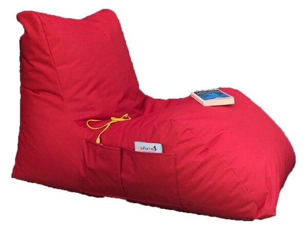 Πολυθρόνα Κήπου puf beanbag Daybed Κόκκινο