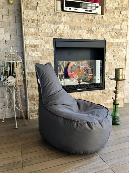 Πολυθρόνα Κήπου puf beanbag Aktif Γκρι