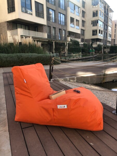 Πολυθρόνα Κήπου puf beanbag Daybed Πορτοκαλί