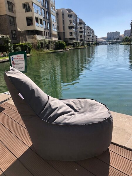 Πολυθρόνα Κήπου puf beanbag Aktif Γκρι