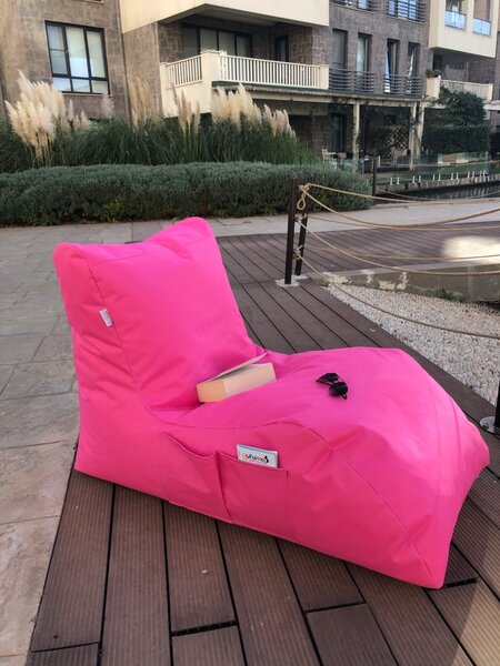 Πολυθρόνα Κήπου puf beanbag Daybed Ροζ