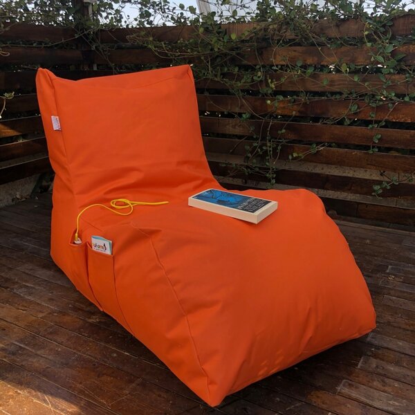 Πολυθρόνα Κήπου puf beanbag Daybed Πορτοκαλί