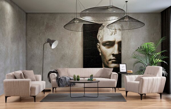 3θέσιος επεκτεινόμενος καναπές Hamlet Μπεζ