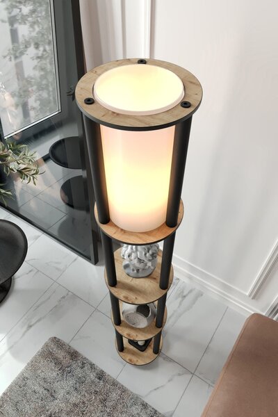Φωτιστικό Δαπέδου KS-11107 Καρυδί 17x35x150 cm
