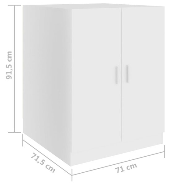 VidaXL Ντουλάπι Πλυντηρίου Λευκό 71 x 71,5 x 91,5 εκ