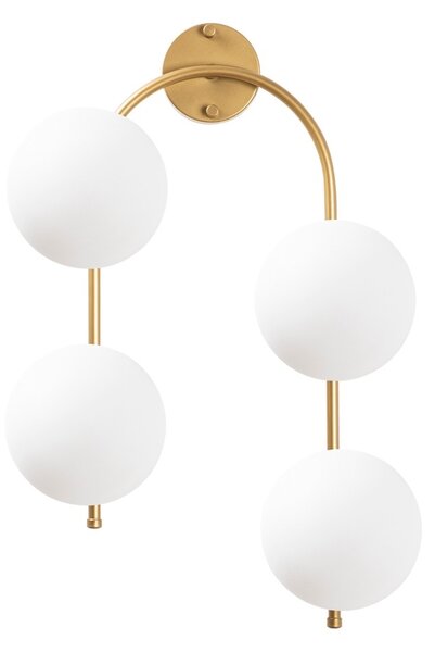 Φωτιστικό Τοίχου Jewel, Χρυσό, 40x26x62 cm