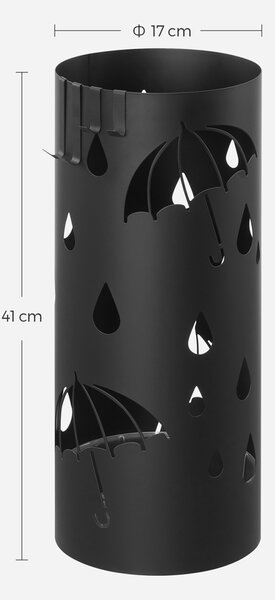Ομπρελοθήκη Songmics Μαύρο 17x17x41 cm