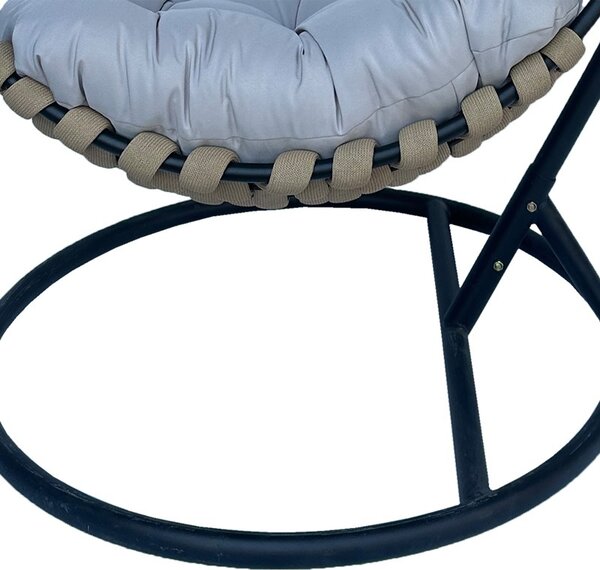 Κούνια Κήπου Makito Pako World, Μαύρο, PVC, Μπεζ-Γκρι, 100x105x195 cm