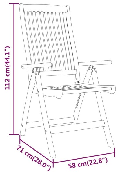 VidaXL Καρέκλες Κήπου Πτυσσόμενες 2 τεμ. από Μασίφ Ξύλο Ευκαλύπτου