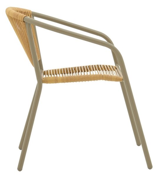 Πολυθρόνα Lindaria, Pako World, Μέταλλο Σαμπανί, 54x63x74 cm