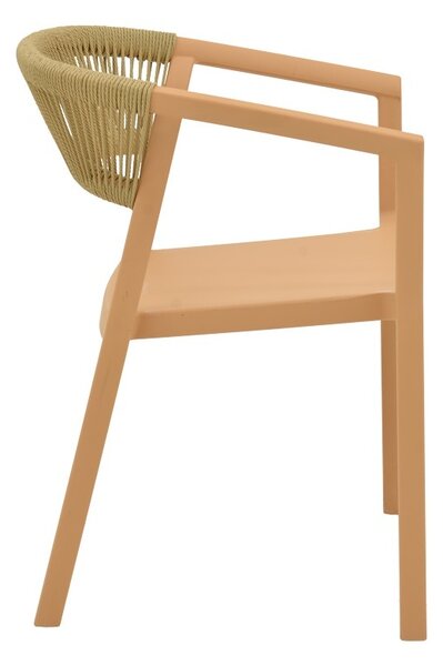 Πολυθρόνα Sillia, Pako World, Cappuccino, 55x52x74 cm
