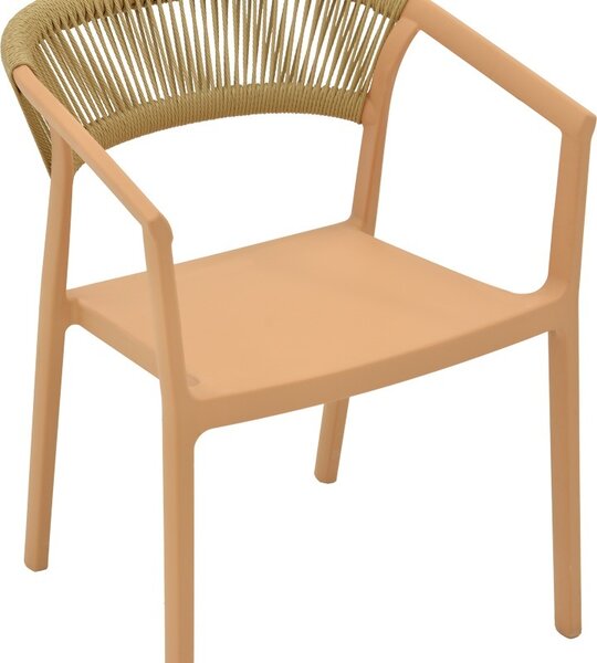 Πολυθρόνα Sillia, Pako World, Cappuccino, 55x52x74 cm