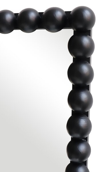 Καθρέφτης με ξύλο Ledalo, Pako World, Μαύρο, 45x4.5x130 cm