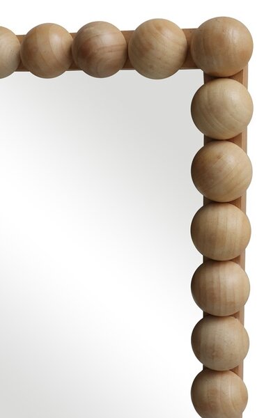 Καθρέφτης με ξύλο Ledalo, Pako World, Natural, 45x4.5x130 cm