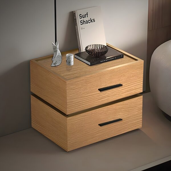 Κομοδίνο Sonlen, Pako World, Δρυς, MDF, 60x40x44 cm