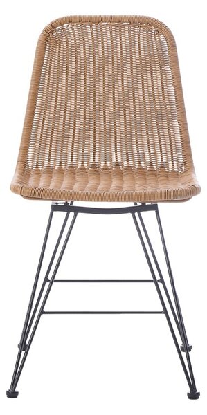 Καρέκλα Pamela, Pako World, Ρατάν, Natural, 44x58x82 cm