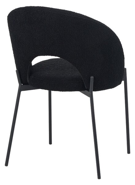 Καρέκλα Masebo, Pako World, Μαύρο, 48x58x82 cm
