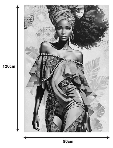 Πίνακας καμβά Georgina I Inart, Pako World, 80x3x120 cm