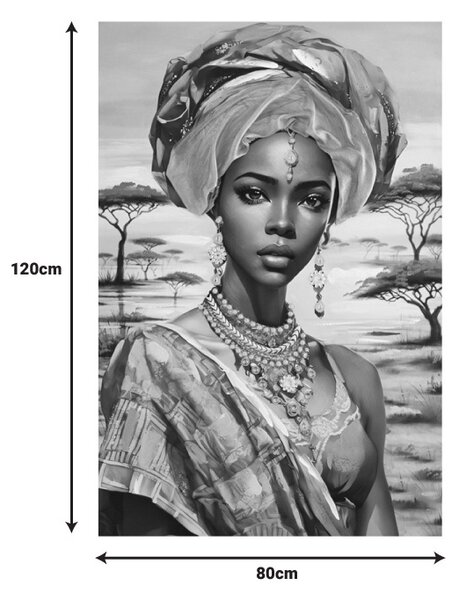 Πίνακας καμβά Zerbera Inart, Pako World, 80x3x120 cm