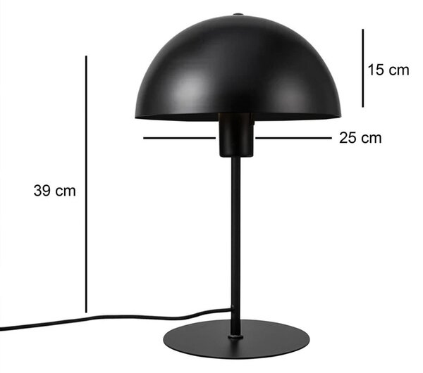 Επιτραπέζιο φωτιστικό Desker E27 μέταλλο μαύρο 25x25x39 cm
