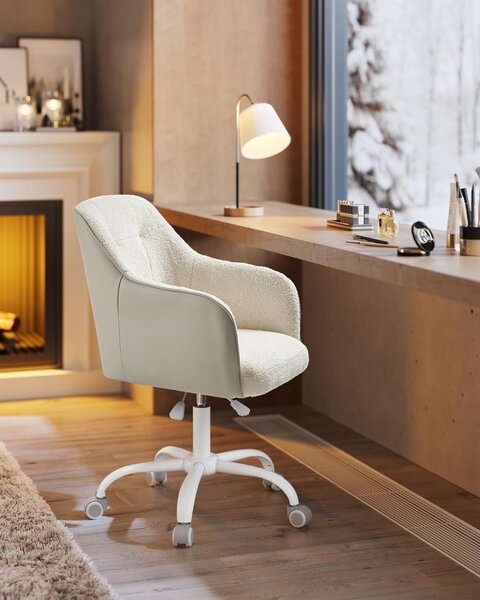 Καρέκλα γραφείου boucle Cappuccino Songmics 60.8x58x96 cm