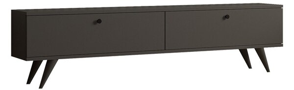 Έπιπλο TV Jate Σκούρο Γκρι 160x25x40 cm