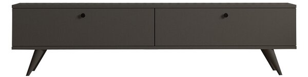 Έπιπλο TV Jate Σκούρο Γκρι 160x25x40 cm