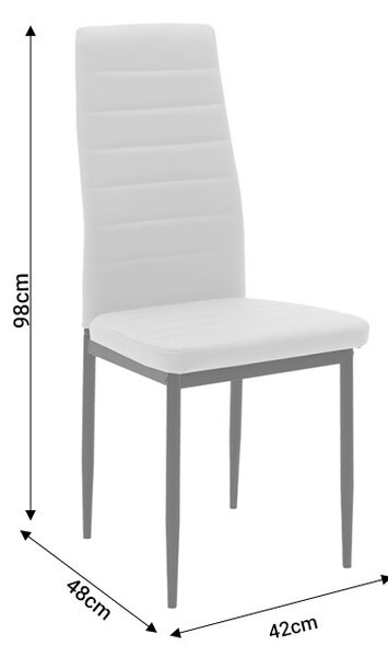 Καρέκλα Parker Pako World Cappuccino 42x48x98 cm
