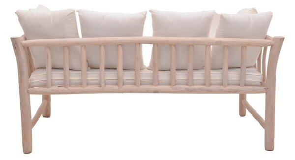 Καναπές κήπου 2 θέσεων Dranjere Boho Pako World Natural 167x80x71 cm
