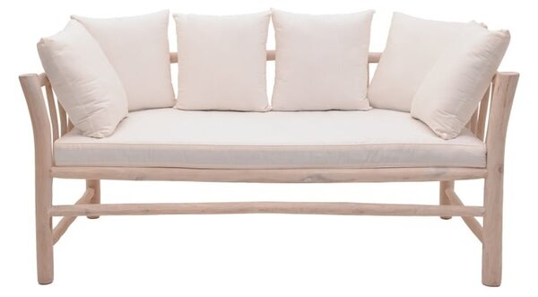 Καναπές κήπου 2 θέσεων Dranjere Boho Pako World Natural 167x80x71 cm