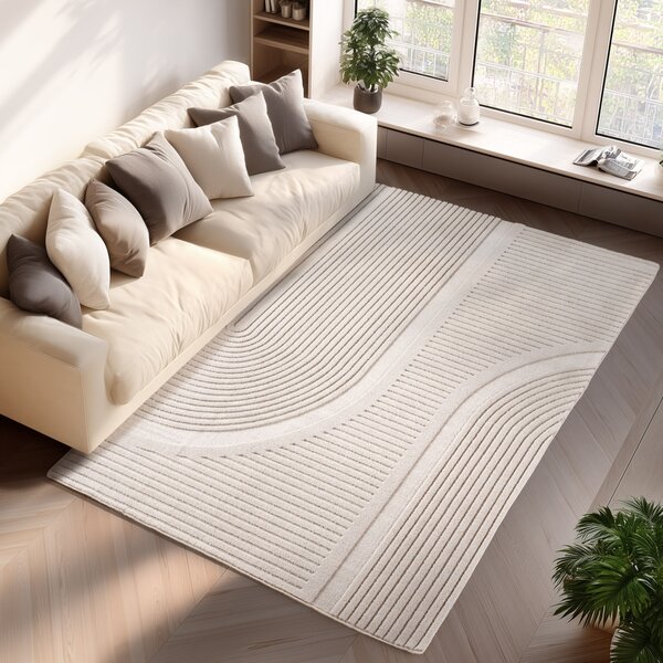 Χαλί boho Pompei V2 Κρεμ 120x170 cm