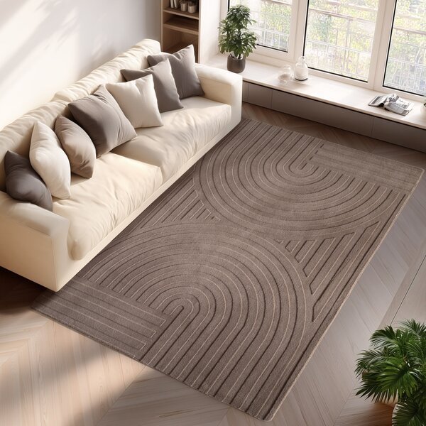Χαλί boho Pompei V1 Μπεζ 120x170 cm