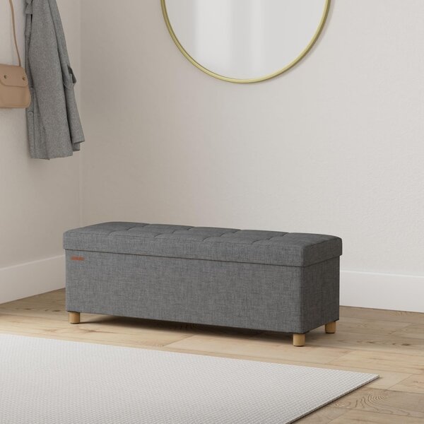 Μπαούλο Αποθήκευσης Γκρι Songmics 38 x 110 x 40 cm