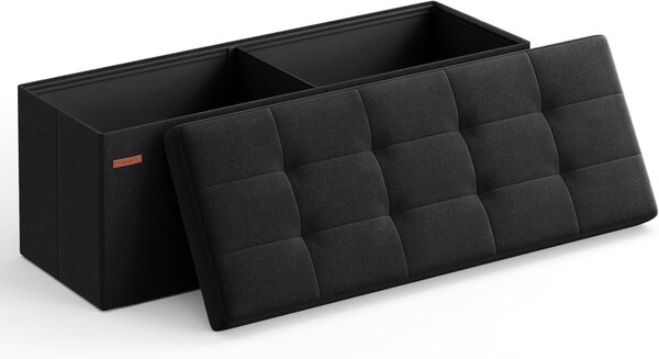 Μπαούλο Αποθήκευσης Μαύρο Songmics 38 x 110 x 38 cm