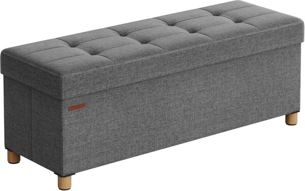 Μπαούλο Αποθήκευσης Γκρι Songmics 38 x 110 x 40 cm