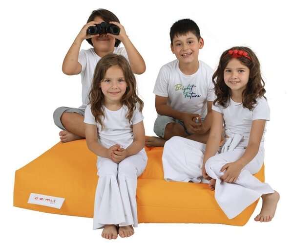 Πολυθρόνα Πουφ Κήπου Kids Πορτοκαλί 50x35x40 cm