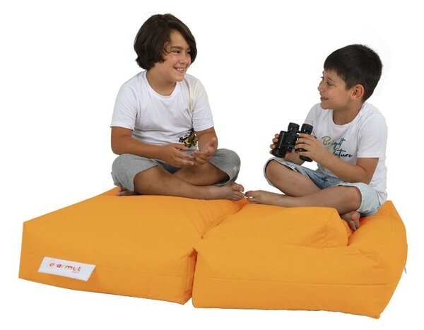 Πολυθρόνα Πουφ Κήπου Kids Πορτοκαλί 50x35x40 cm
