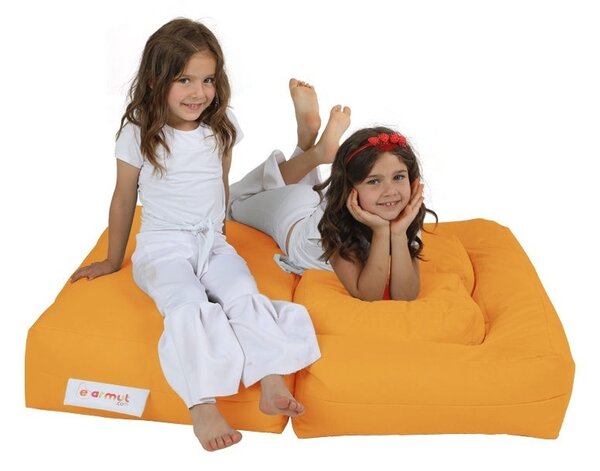 Πολυθρόνα Πουφ Κήπου Kids Πορτοκαλί 50x35x40 cm