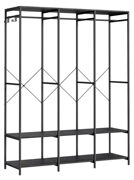 Κρεμάστρα Songmics Μαύρο 141x40x180 cm