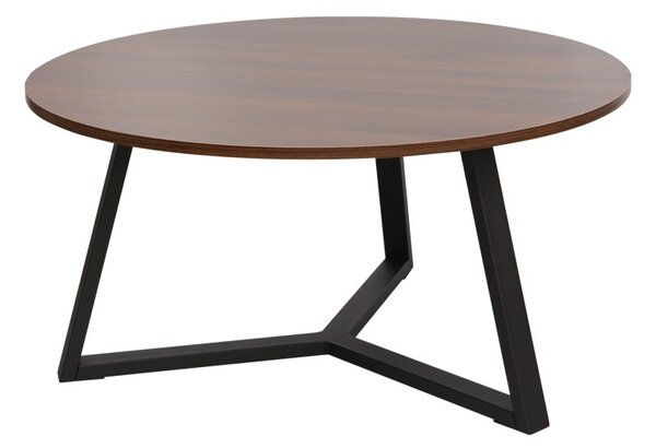 Τραπεζάκι σαλονιού Berton Καρυδί 80x80x40 cm