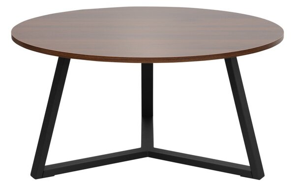Τραπεζάκι σαλονιού Berton Καρυδί 80x80x40 cm