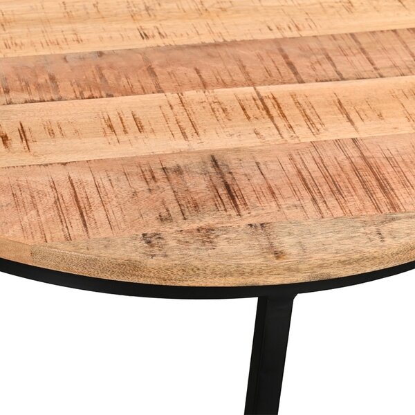 Σετ τραπεζάκια σαλονιού 3 τεμ. Frina boho Natural 70x70x45 cm