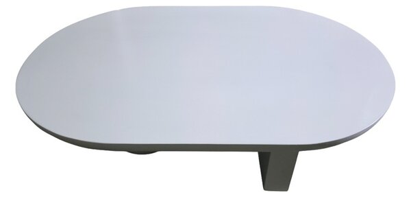 Τραπεζάκι σαλονιού Kane boho Λευκό 110x72x38 cm