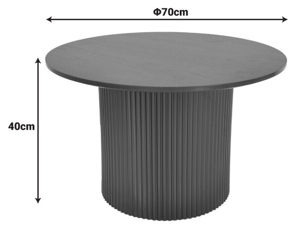 Τραπεζάκι σαλονιού Dovel Καρυδί 70x70x40 cm
