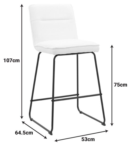 Σκαμπό μπαρ Essential Λευκό 53x64.5x107 cm
