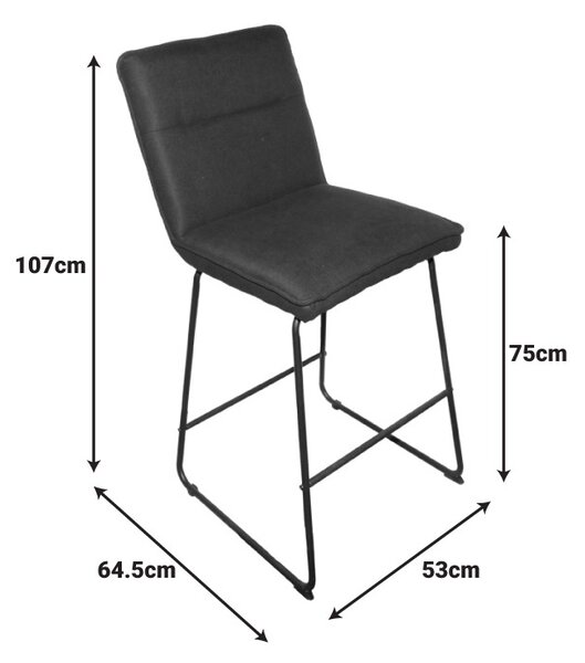 Σκαμπό μπαρ Essential Χακί 53x64.5x107 cm