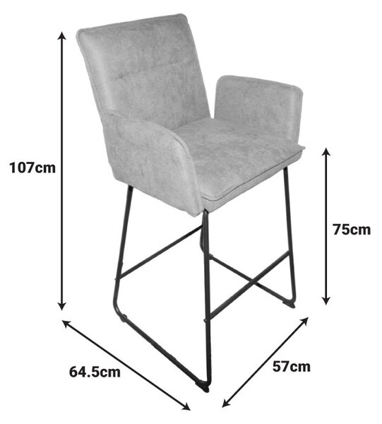Σκαμπό μπαρ Essential Ροζ 57x64.5x107 cm