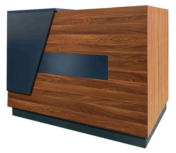 Γραφείο υποδοχής Oscar Καρυδί 140x65x110 cm