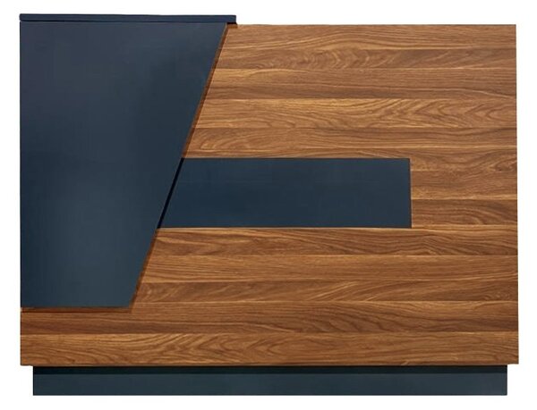 Γραφείο υποδοχής Oscar Καρυδί 140x65x110 cm