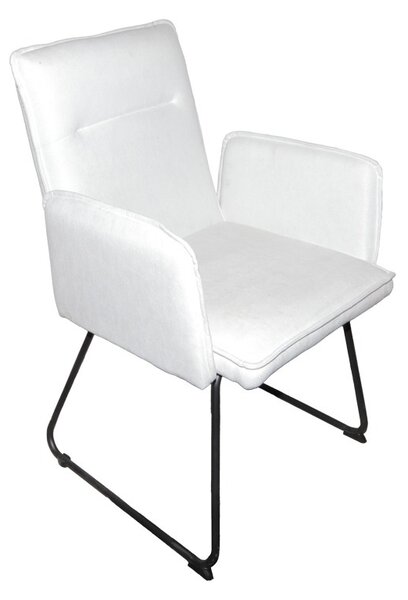 Καρέκλα με μπράτσα Essential Λευκό 55.5x59x89 cm